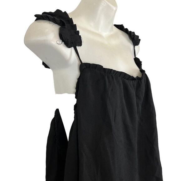 Hayden Womens Ruffle Sleeveless Black Tank Top Shirt Whimsigoth Fairy 3XL 3X - Picture 2 of 16